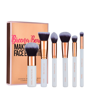 [Breena Beauty] Face Essential Makeup Brush Kit : High Quality, Soft, Vegan Makeup Brushes Set / 6 pcs