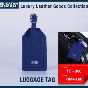 TE-008 Luggage Tag 100% Calf Leather