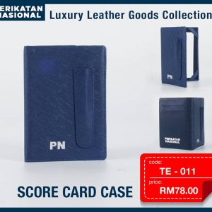 TE-011 Score Card Case 100% Calf Leather
