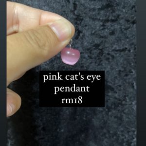 Pink Cat's Eye Pendant
