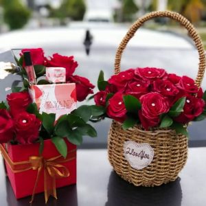 Set Hadiah Comel Bunga Rose