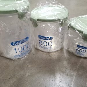 Storage Container for Dry Items [set of 3]
