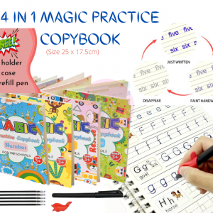 4 in 1 Magic Practice Copybook Calligraphy Book for Preschool Children