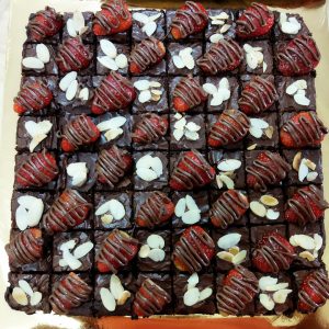 Brownies Strawberry Almond Nutella 10Inch