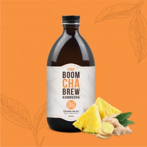 Boom Cha Brew Kombucha (Pineapple Ginger)