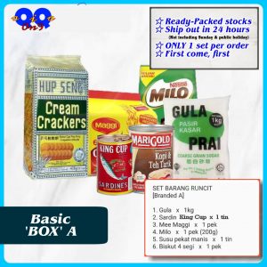 Basic BOX A (6 Quantity, 6 Item) Pack of Food Basket, Set Bakul Makanan.