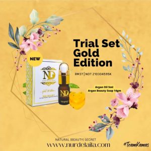 Nur Delaila Argan Oil Trial Set Gold Edition